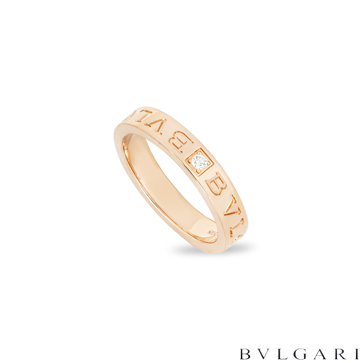 Bvlgari Rose Gold Diamond B.Zero1 Ring Size 57 341825 Bvlgari Rose Gold Diamond B.Zero1 Ring Size 57 341825